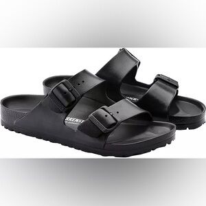 Birkenstock Arizona EVA Sandals, Black, 38 Narrow Fit, New with Tags
